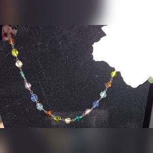 Beautiful multicolored stone necklace 😍